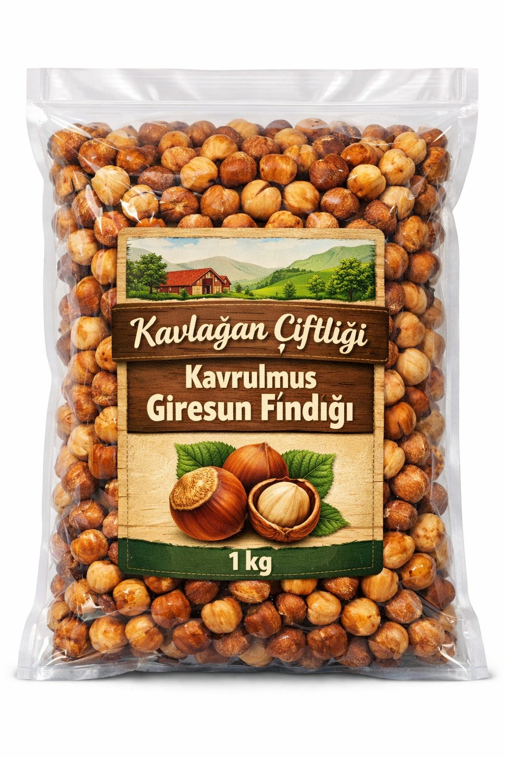 1. Kalite Kavrulmuş Giresun Yağlı Fındık - 1 kg (Vakumlu Taze Paket)
